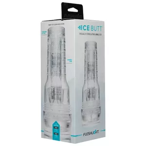 Мастурбатор Fleshlight Flashlight Ice Butt — прозрачный ABS корпус, съемная TPE втулка, высота 247,7 мм