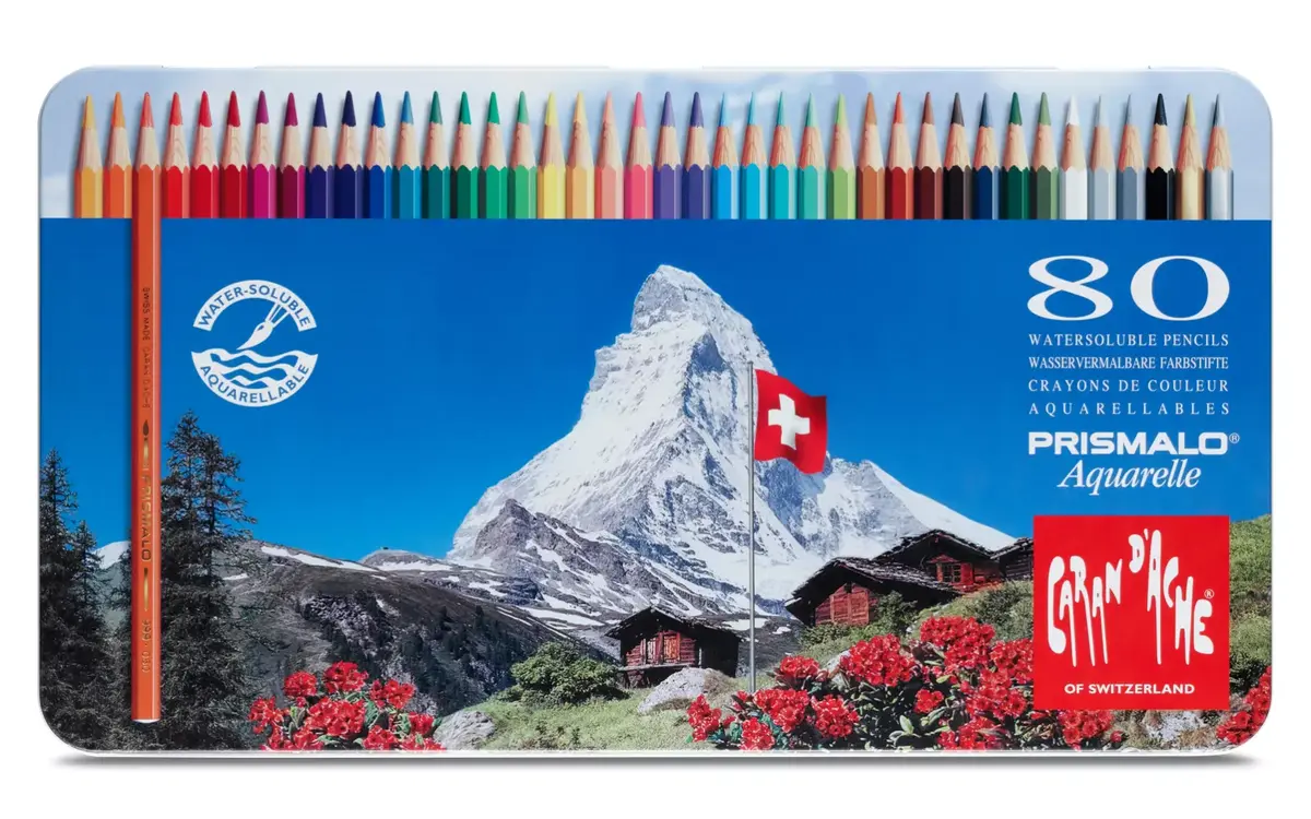 Caran d-Ache Prismalo Aquarelle Colored Pencils 80 pcs Photo 4