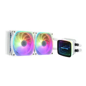 Enermax ELC-AQFA240-SQA-W Datora dzesēšanas sistēma Procesors Šķidruma dzesēšanas komplekts 12 cm Balts 1 pcs