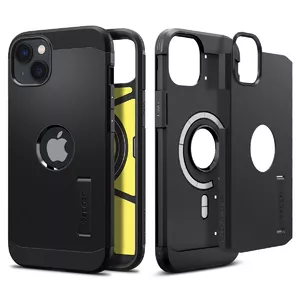 Чехол-крышка Spigen ACS05062 для Apple iPhone 14, 15,5 см (6.1"), поликарбонат+TPU, чёрный