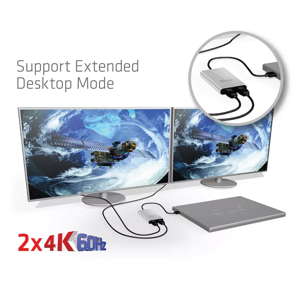 Адаптер CLUB3D Thunderbolt 3 на Dual HDMI 2.0 Photo 5