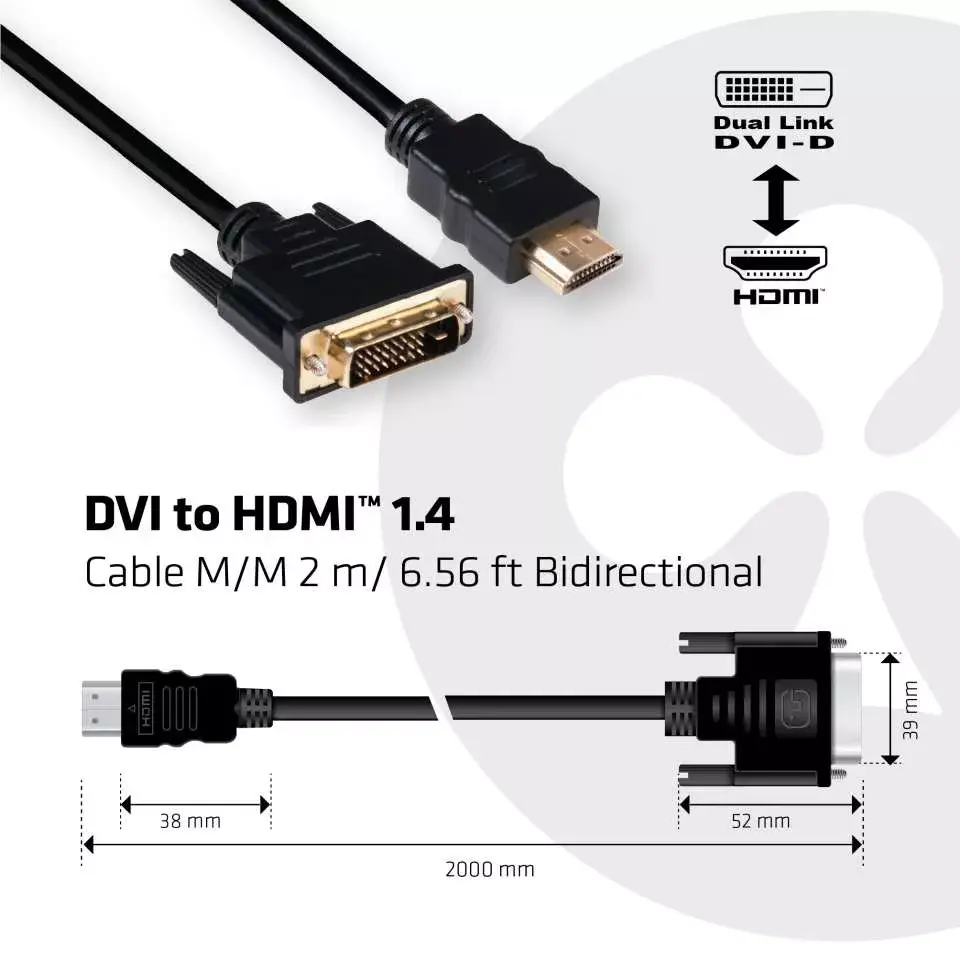DVI to HDMI Кабель CLUB3D CAC-1210 Photo 3