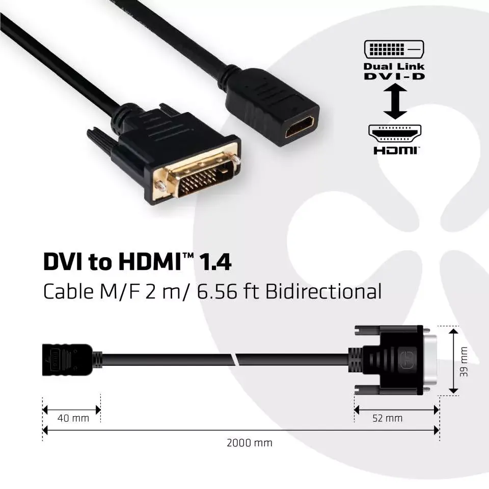 DVI to HDMI Кабель CLUB3D CAC-1211 Photo 3