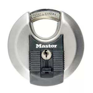 Блокирующий навесной замок MASTER LOCK 70 мм Excell из нержавеющей стали, закрытая дужка, разные ключи
