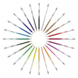 Цветные карандаши BIC 24 шт, набор мультиколор, ширина 18.5 мм, толщина 0.8 мм, высота 21.5 мм