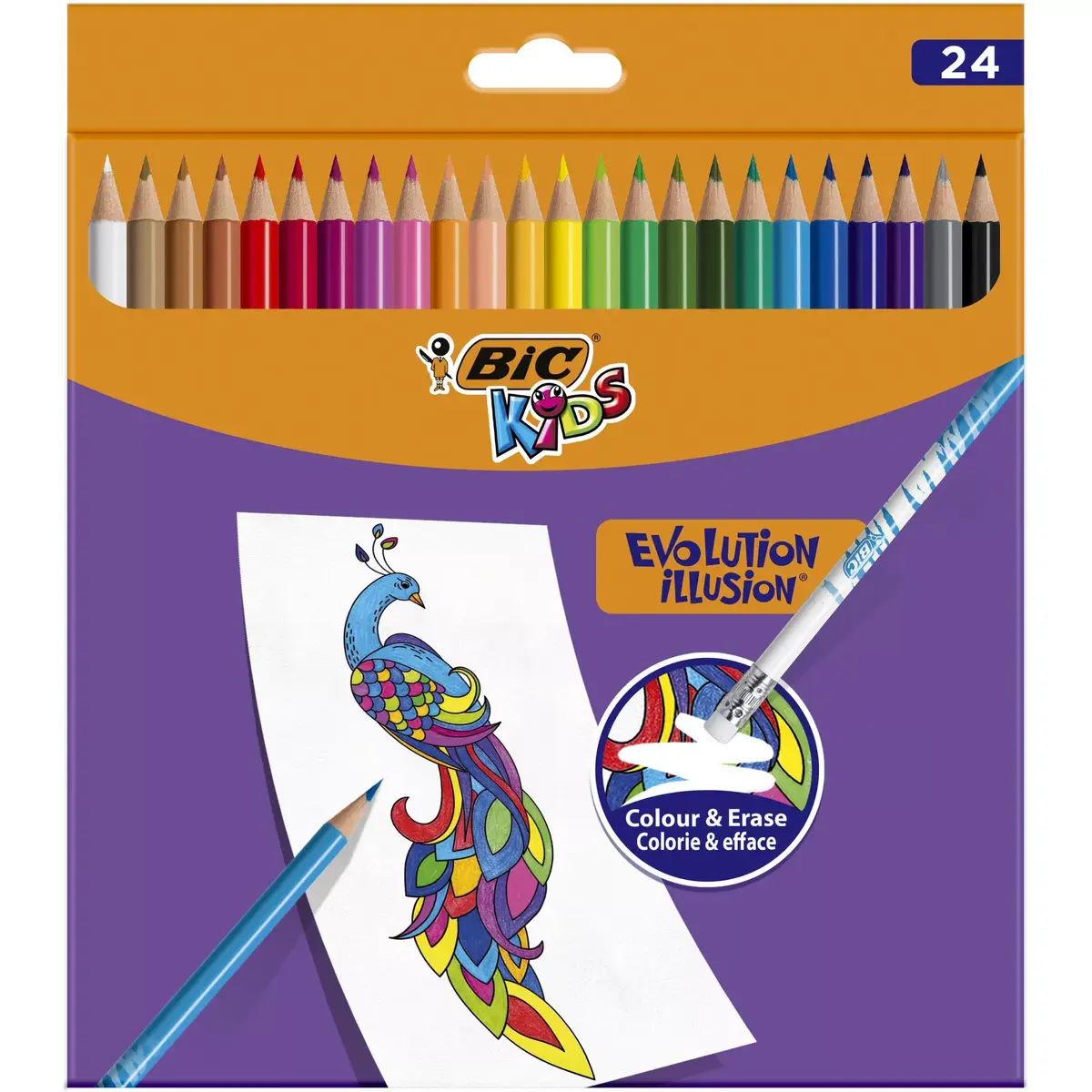 BIC krāsu zīmuļi 24 gab. Photo 2