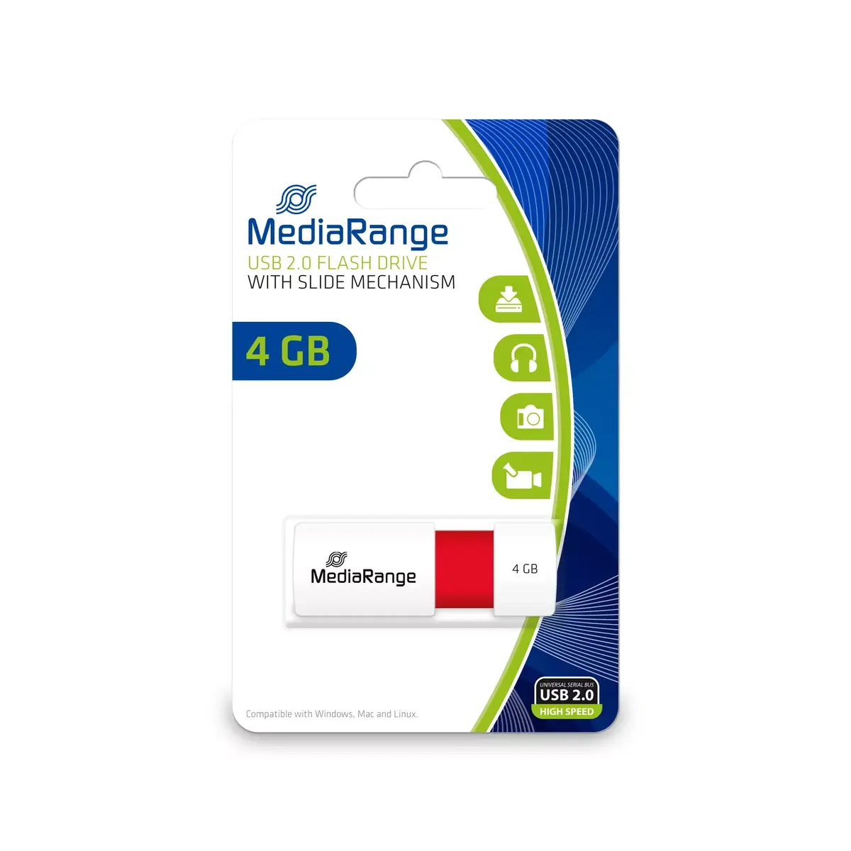 USB zibatmiņa MediaRange 4 GB MR970 Photo 2