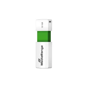 MediaRange MR973 USB zibatmiņa 32 GB USB Type-A 2.0 Zaļš, Balts