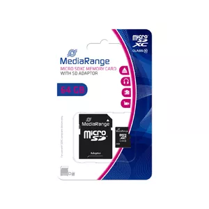 MediaRange MR955 zibatmiņa 64 GB MicroSDXC Klases 10