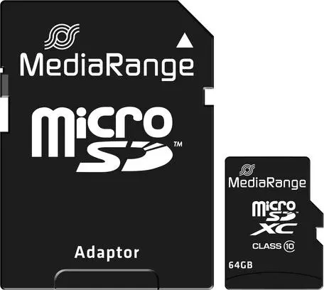 Zibatmiņa MediaRange 64GB MicroSDXC Class 10