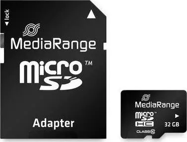 MicroSDHC MediaRange 32GB Class 10 Melna