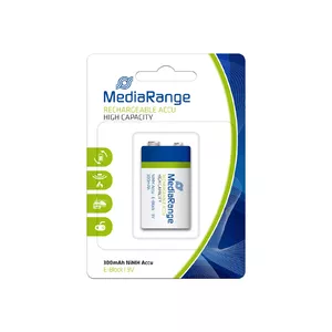 Rechargeable battery MediaRange MRBAT124 9V Nickel-Metal Hydride