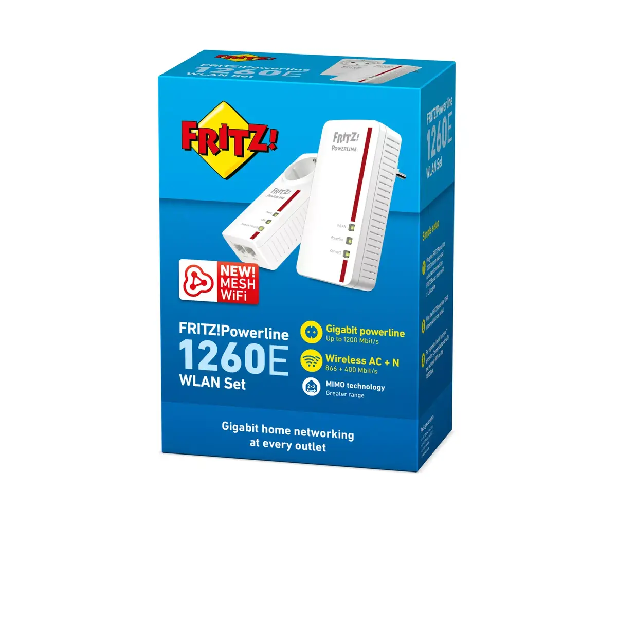 Powerline adapteris FRITZ! AVM 1260 Photo 3