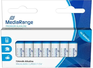 Single-use Alkaline AAA/LR03 Battery MediaRange MRBAT102 1.5V — 10 pcs