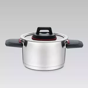 Cooking pot Maestro MR-3530-18 — stainless steel, 18 cm diameter, 2.3 L, folding handles, glass lid