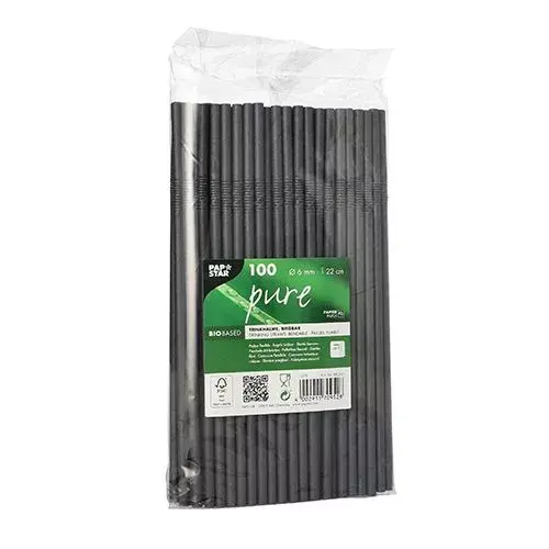 Disposable Drinking Straws Papstar 88366 Photo 3