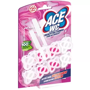 Туалетные блоки ace WC Eucalyptus Flower 2×48 г – средство для чистки и освежения унитаза
