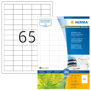 Самоклеящаяся этикетка для принтера HERMA 10725 Белая 3.81x2.12 см 5200 этикеток