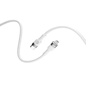 USB-C uz Lightning datu kabelis forever Flexible 1 m 20W balts