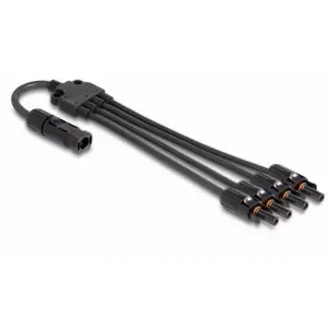 Cable splitter DeLOCK DL4 Solar Splitter Cable 1 x male to 4 x female 50 cm black