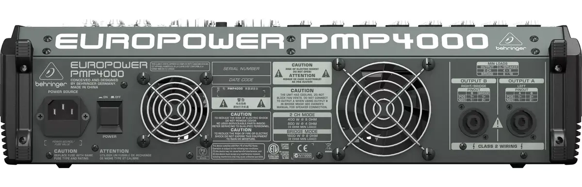 Audio Mixer Behringer PMP4000 Photo 2