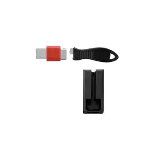 USB Lock with Cable Guard Square Acco K67915WW — Flat key, USB connector, Black, 60 g