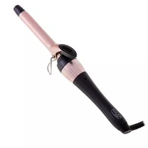 Adler Curling Iron AD 2116 Keramiskā sildīšanas sistēma, cilindra diametrs 19 mm, maksimālā temperatūra 200 °C, 36 W, melns/rozā krāsā