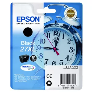 Cartridge Epson Ink No.27XL Black C13T27114012 1.1k