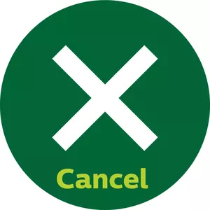 Cancel button stops toasting at any time