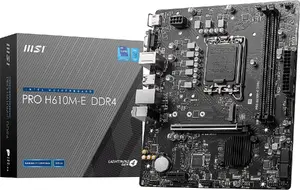 Motherboard MSI PRO H610M-E DDR4 LGA 1700 micro ATX, Intel H610, 2x DDR4 DIMM, max 64GB, M.2, 4x SATA III, HDMI 2.1