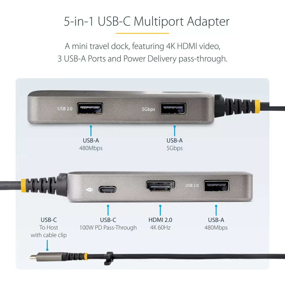 USB-C Multiport Adapter StarTech.com 4K 60Hz HDMI Photo 9