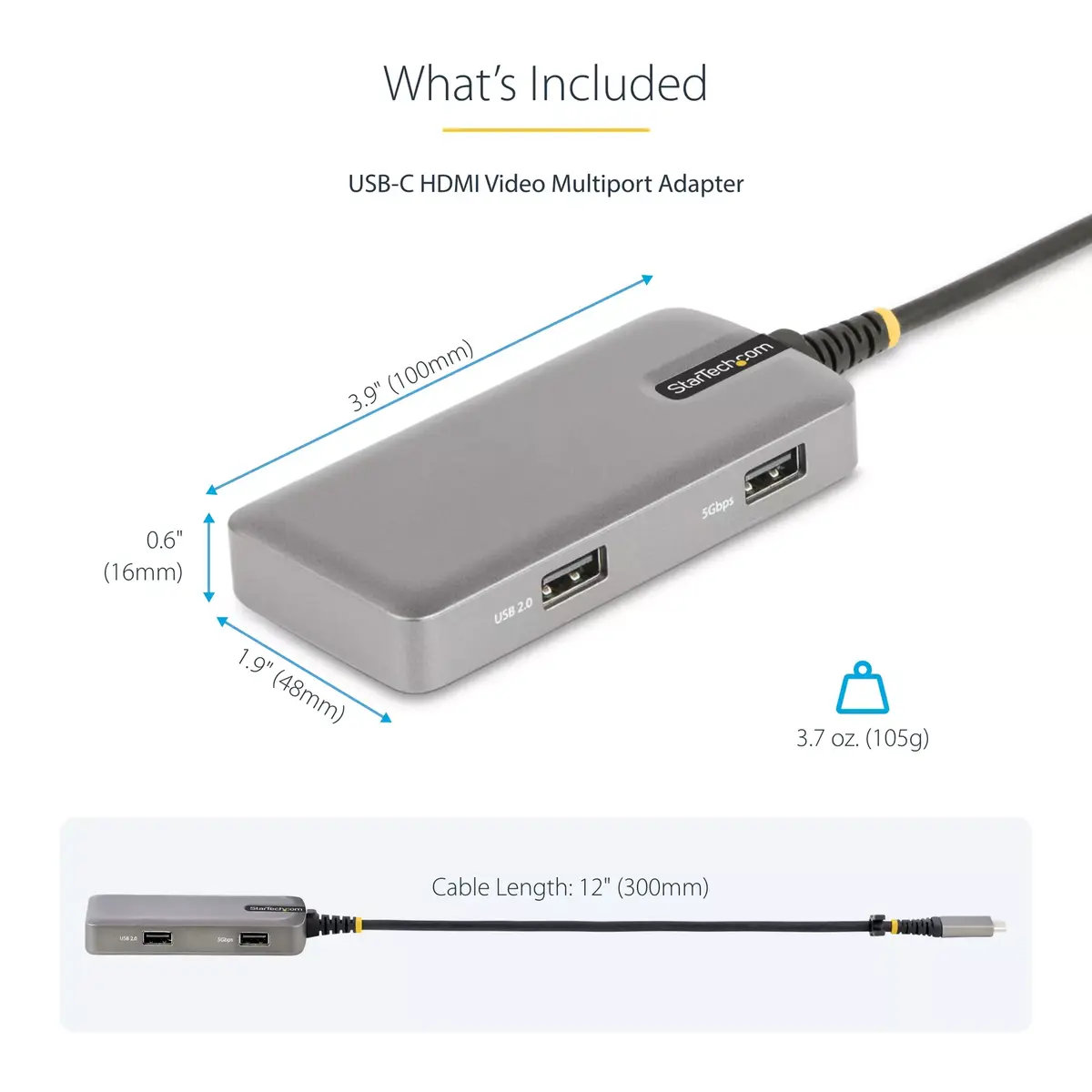 USB-C Multiport Adapter StarTech.com 4K 60Hz HDMI Photo 13