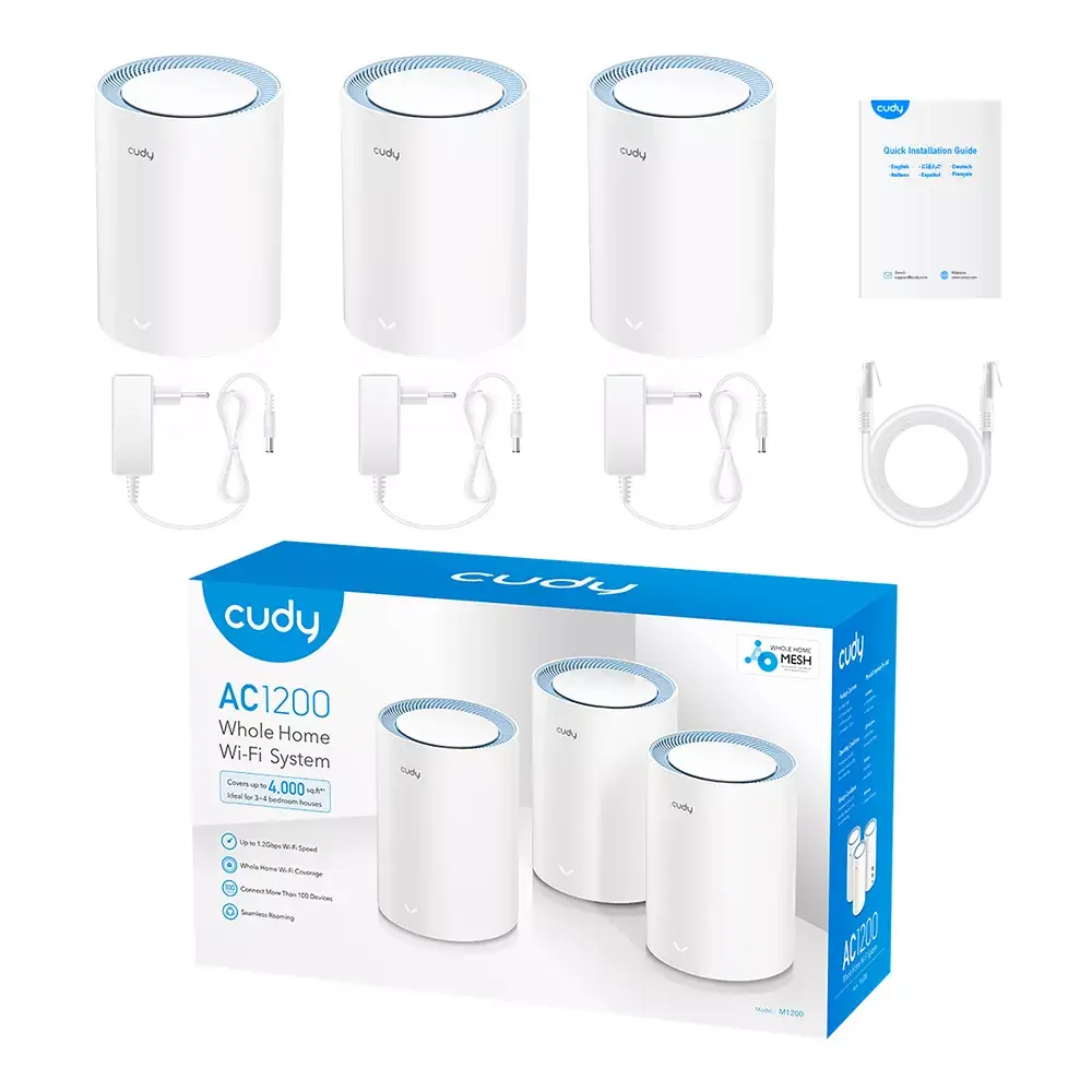Mesh system Cudy M1200 3-PACK Photo 4