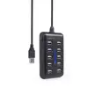 Gembird UHB-U2P10P-01 USB-хаб — 10 портов Photo 4