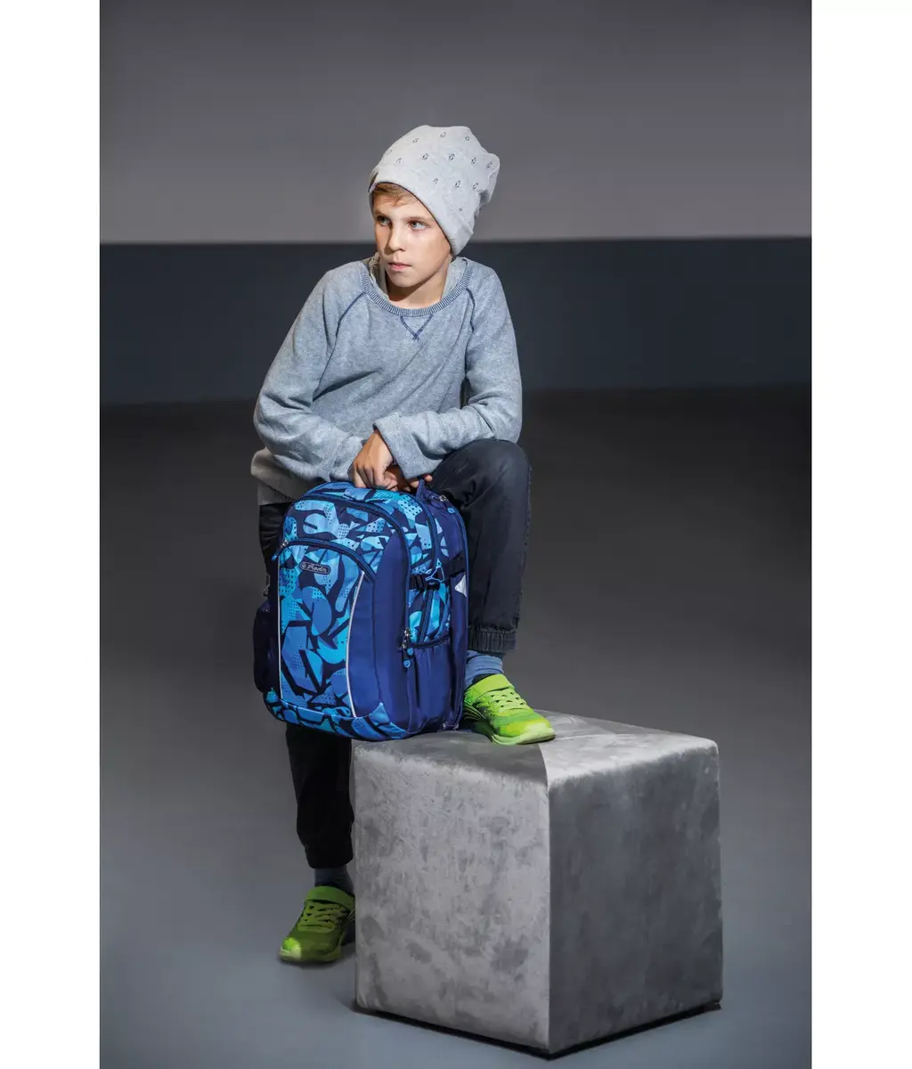School backpack Herlitz Ultimate CamoBlue Photo 9