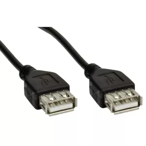 Кабель USB 2.0 A–A 1.8 м Akyga AK-USB-06, чёрный
