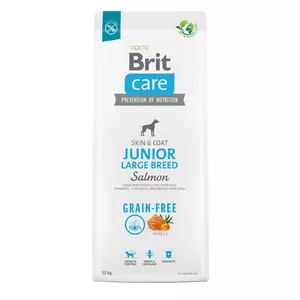 Сухой корм для щенков Brit Care Puppy Potato Salmon 12 кг без зерна для крупных пород 28% белка 15% жира