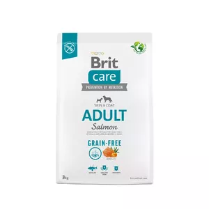 Сухой корм для собак Brit Grain-Free Adult Salmon 3 кг — мелкие породы, 26% белка, с картофелем