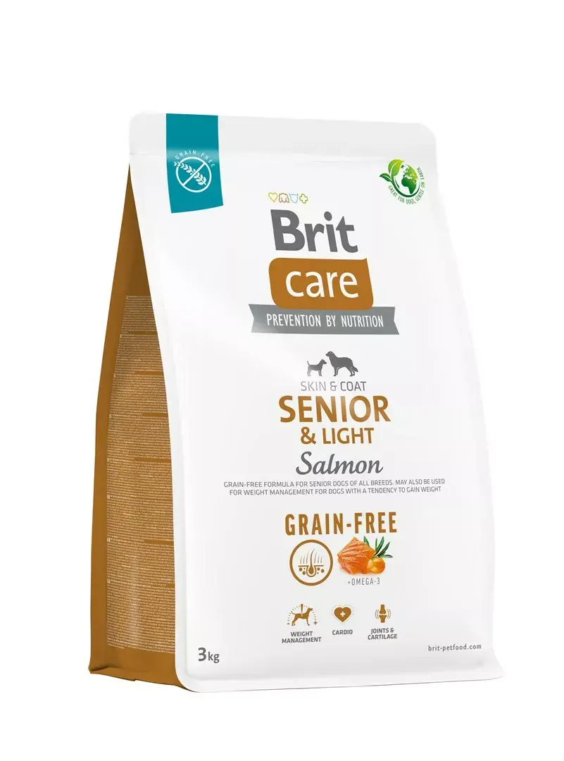 Brit Care Senior & Light Salmon 3 kg — sausais barības produkts Photo 2