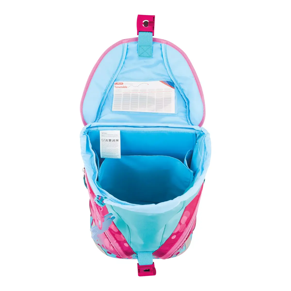 School bag set Herlitz SoftLight Plus GreenLine Pink Bubbles Photo 5