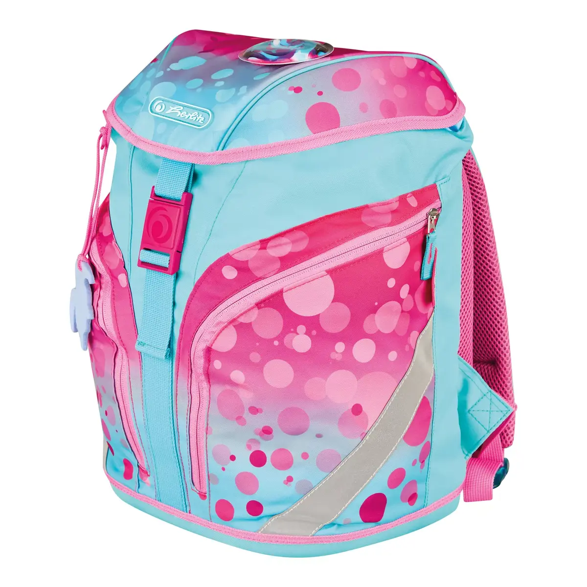 School bag set Herlitz SoftLight Plus GreenLine Pink Bubbles Photo 12