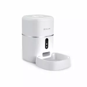 Tellur WiFi Smart Pet Feeder, камера UltraHD, 4 л, белый