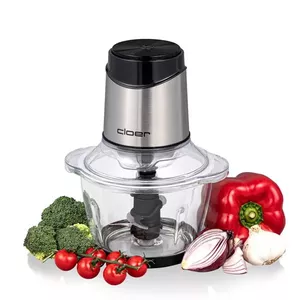 Cloer 6829 electric food chopper 1.2 L Silver, Transparent