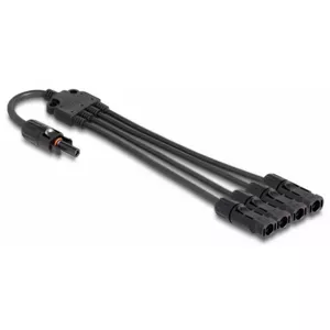 Разветвитель кабеля DeLOCK DL4 Solar Splitter Cable 1 x female to 4 x male 50 см черный