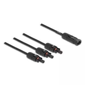 DeLOCK DL4 Солнечный сплиттер-кабель 1 x male на 3 x female 35 см черный