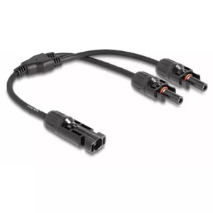 Разветвитель кабеля DeLOCK DL4 Solar Splitter Cable 1 x male to 2 x female 30 см черный
