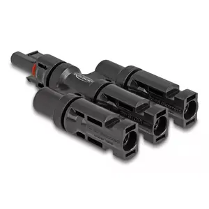 Solar panel connector DeLOCK DL4 1 x female to 3 x male black