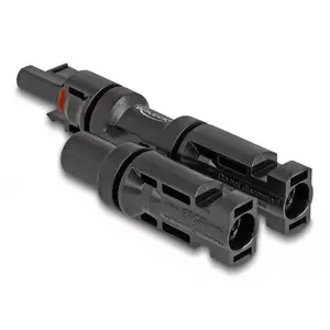 Solar panel connector DeLOCK DL4 1 female to 2 male black