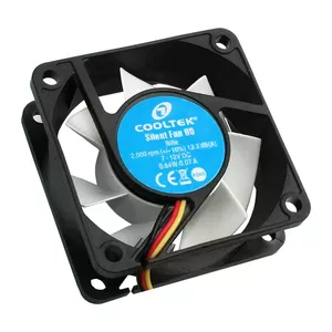 Cooltek Silent Fan 60 Корпус компьютера Вентилятор 6 cm Черный, Белый