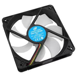 Cooltek Silent Fan 120 PWM Computer case 12 cm Black, White